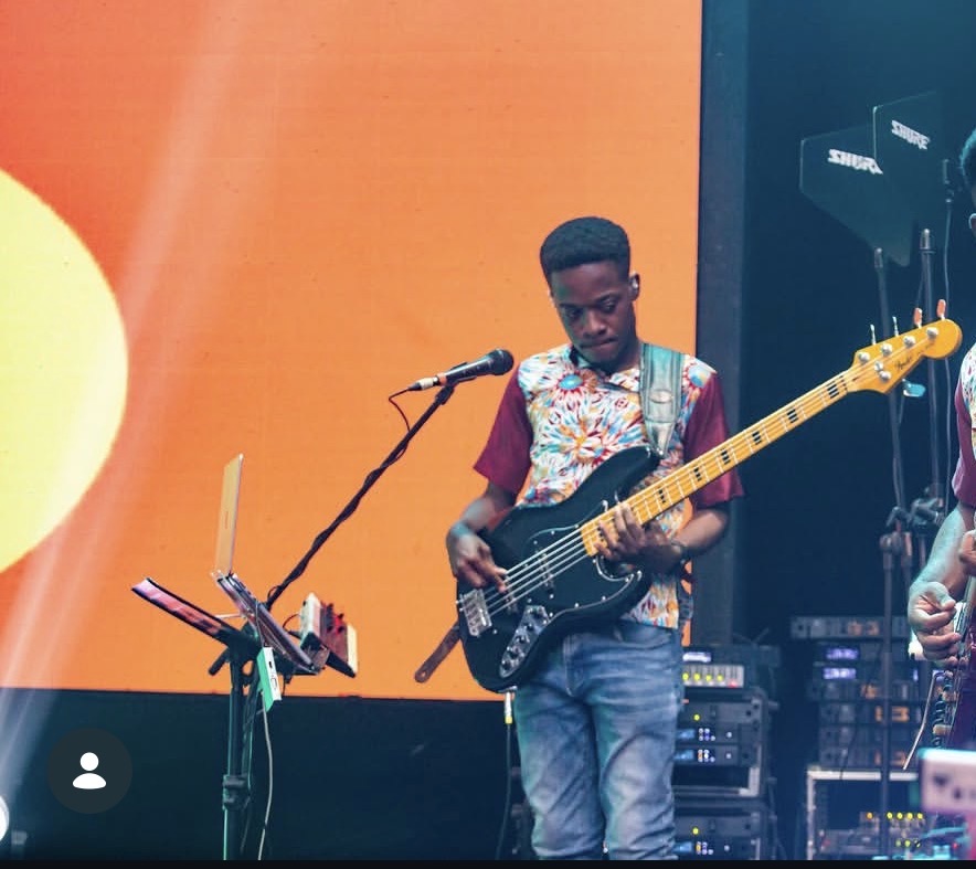 On stage